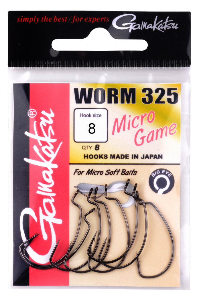Gamakatsu Worm 325 Micro Game Size 8