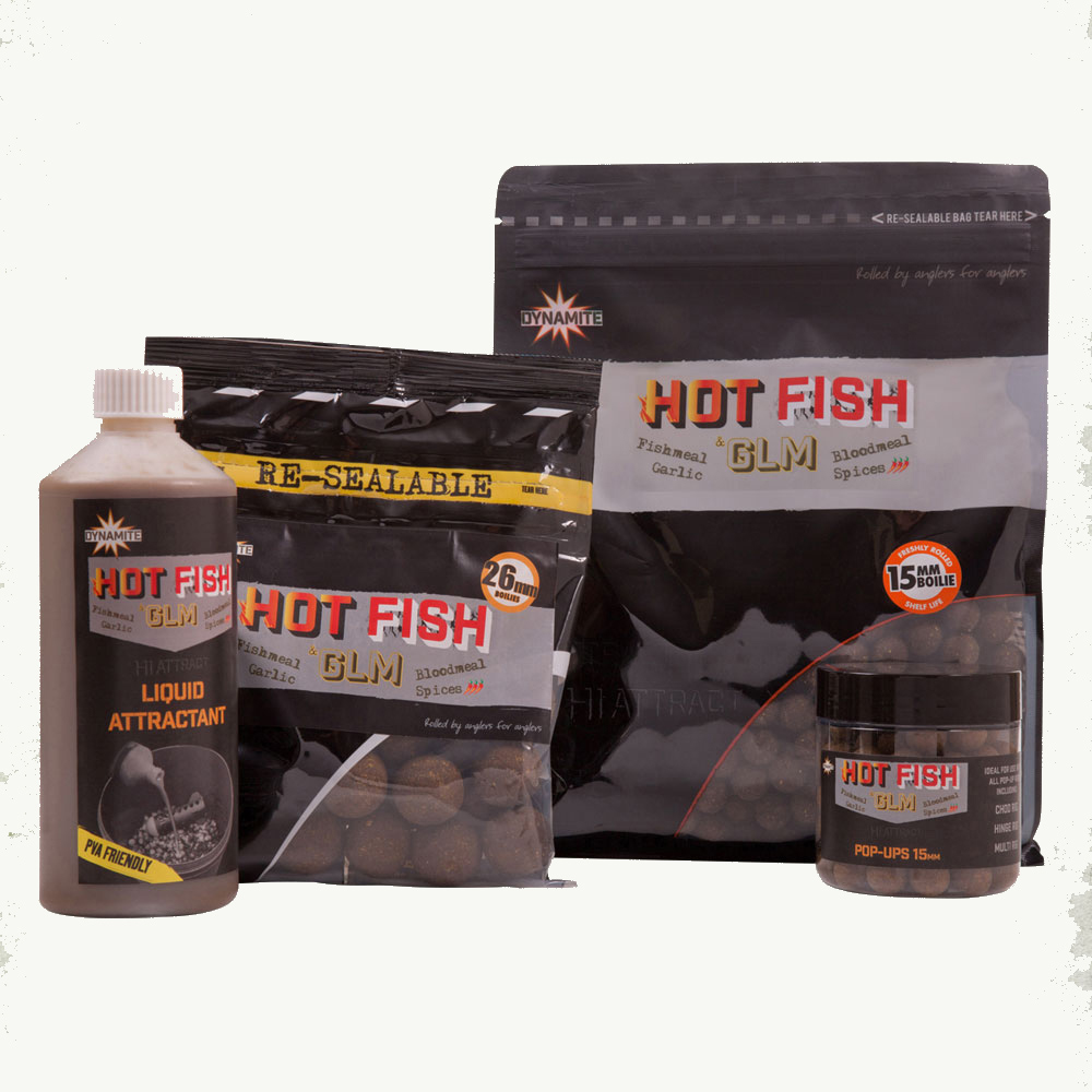 Dynamite Baits Hi-Attract Hot Fish GLM Boilie 20mm