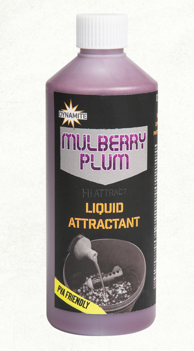 Dynamite Baits Hi Attract Liquid Attractant Mulberry Plum 500ml