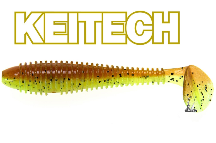 KEITECH Swing Impact FAT 3.3″ Motoroil Chartreuse