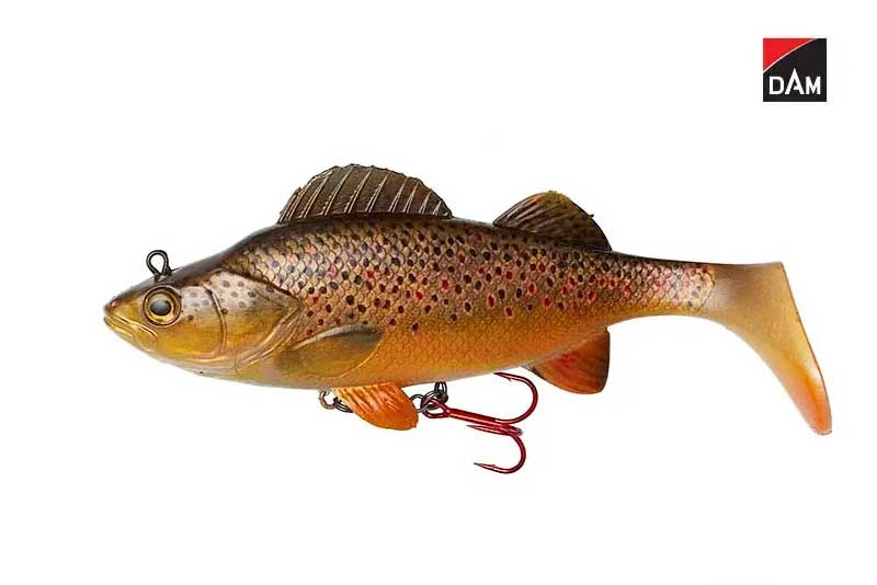 DAM Effzett Natural Perch Paddle Tail Brown Trout