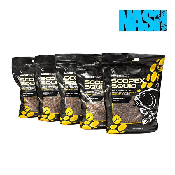 Nash Bait Scopex Squid Boilies 1kg 20mm