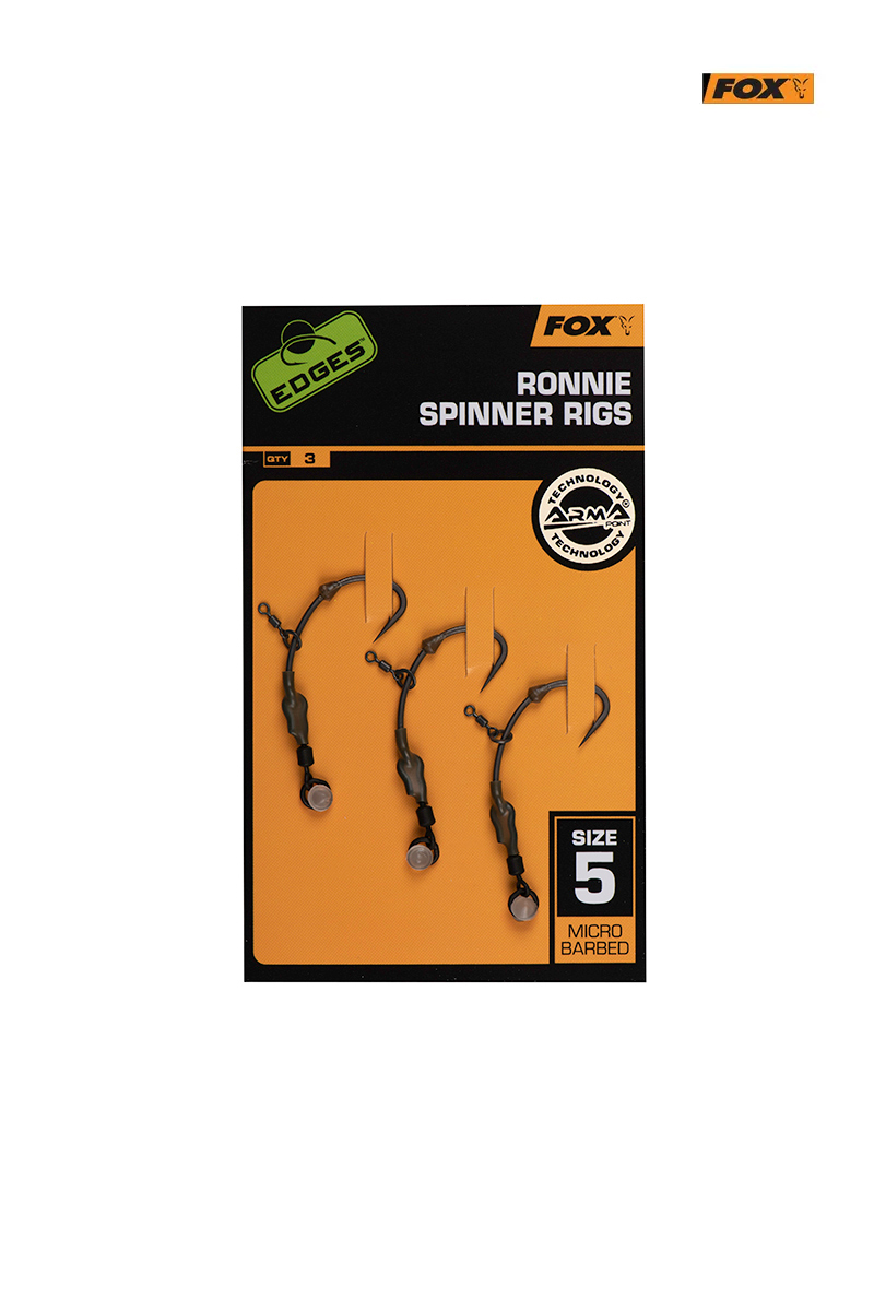 Fox EDGES Arma Point Ronnie Spinner Rigs Medium Curve Rigs Size 5