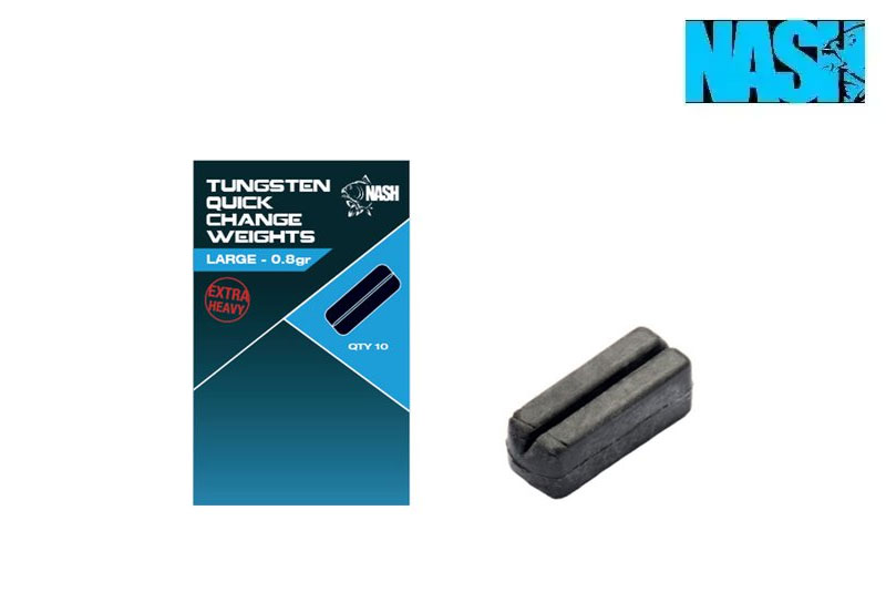 Nash Tackle Tungsten Quick Change Weights 0.8g Large