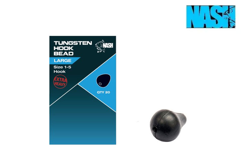 Nash Tackle Tungsten Hook Beads Large Hakengröße 1-5