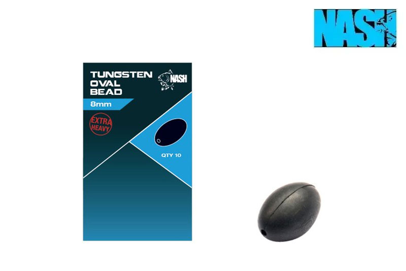 Nash Tackle Tungsten Oval Bead 8mm