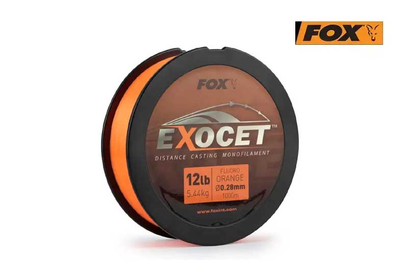 Fox EXOCET Distance Casting Monofilament Fluoro Orange