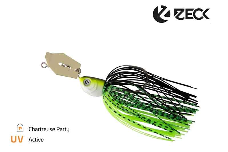 Zeck Fishing Chatterbait Chartreuse Party #3/0