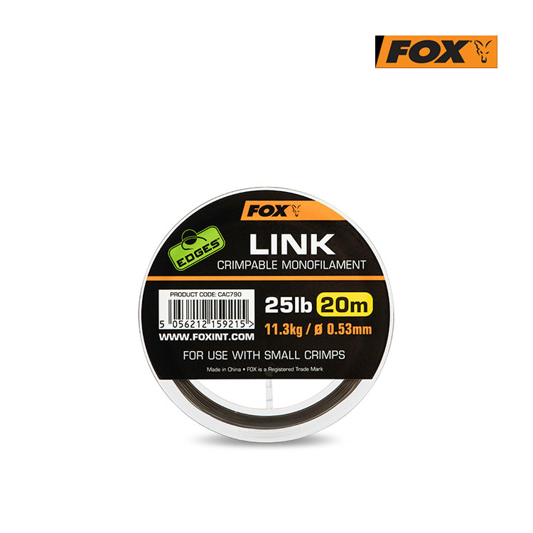 Fox EDGES Link Crimpable Monofilament 25lb 20m