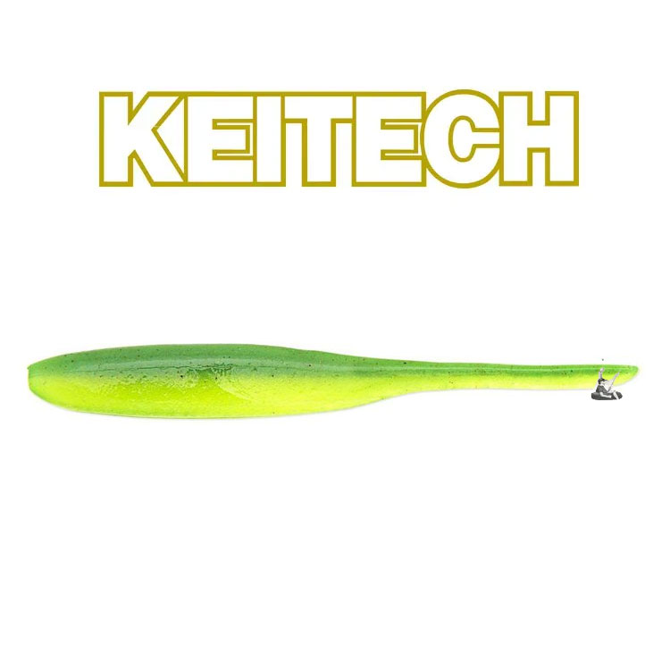 KEITECH Shad Impact 4″ Lime Chartreuse