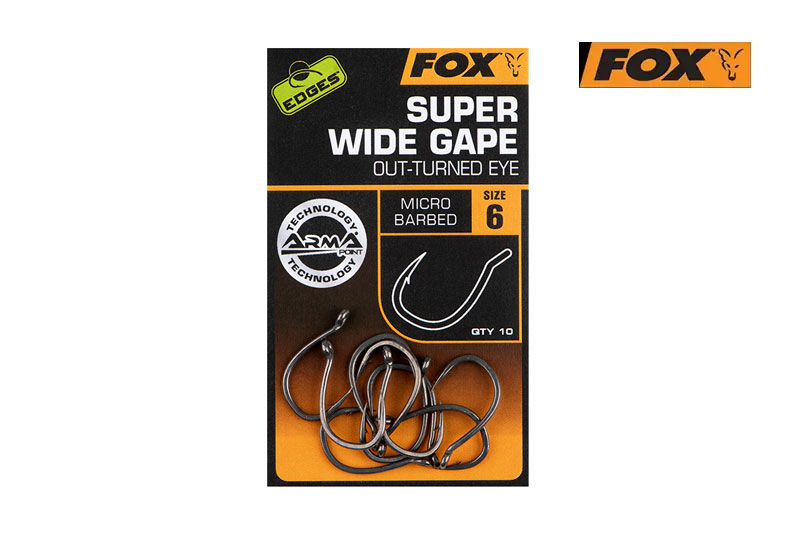 Fox EDGES Arma Point Super Wide Gape Out-turned Eye