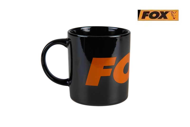 Fox Collection Cermamic Mugs Black Orange