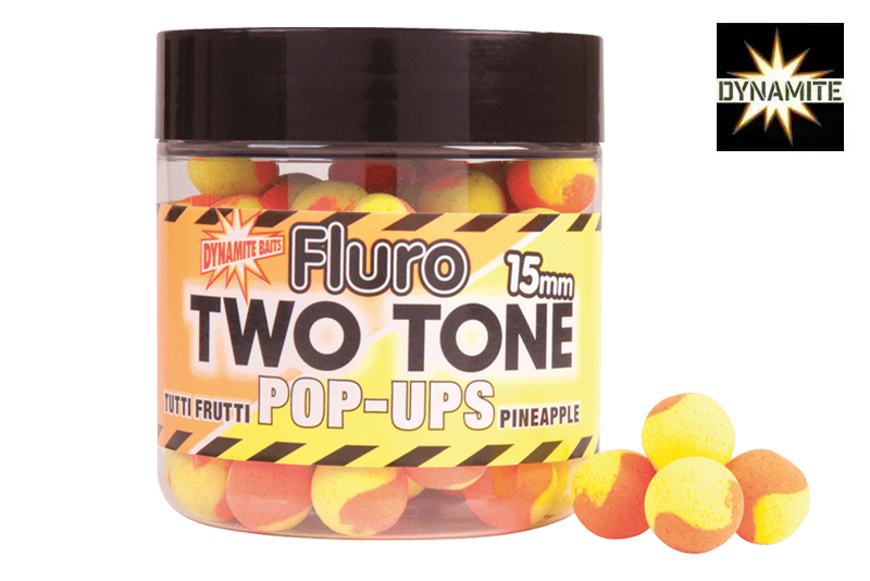 Dynamite Baits Two Tone Fluro Pop Ups Tutti Frutti Pineapple