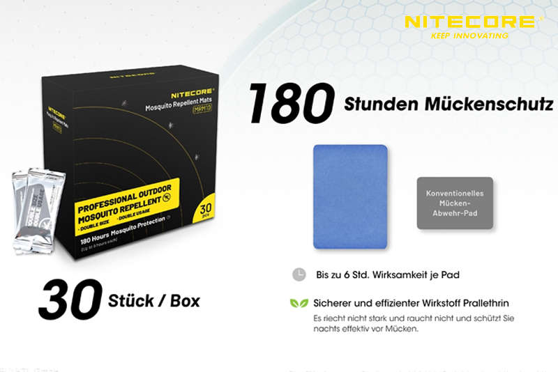 Nitecore Wirkstoffplättchen MRM10 - Detail